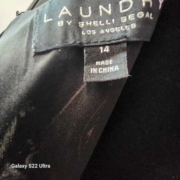 NWOT Size 14 Laundry by Shelli Paisley Print Maxi Slit Cocktail Dress - Picture 13 of 14